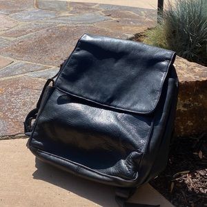 Leather backpack
